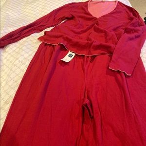 Gap pajamas. Soft maroon knit 2 piece